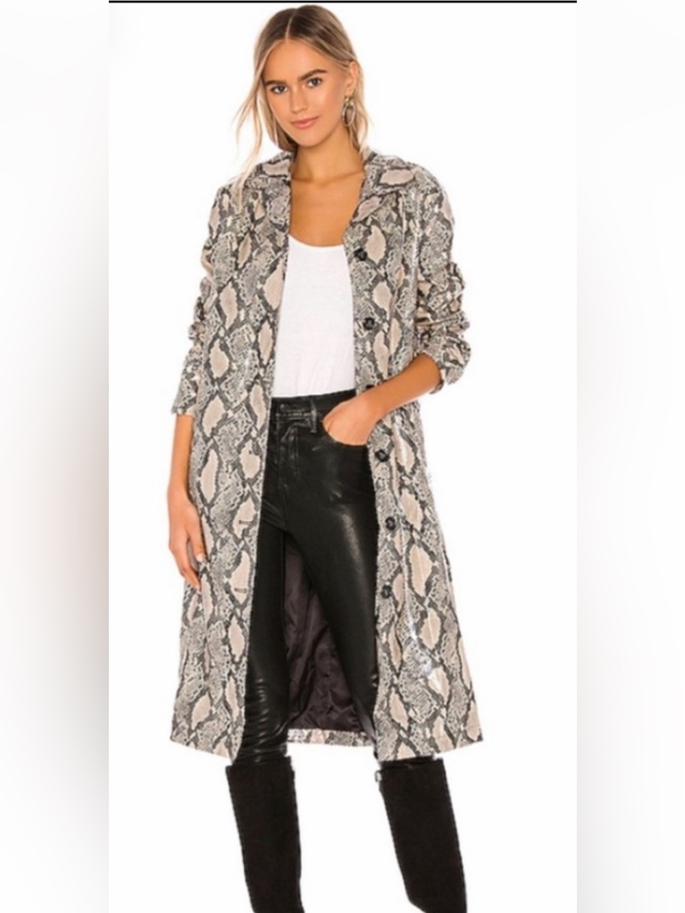 Apparis Zahra Python Jacket